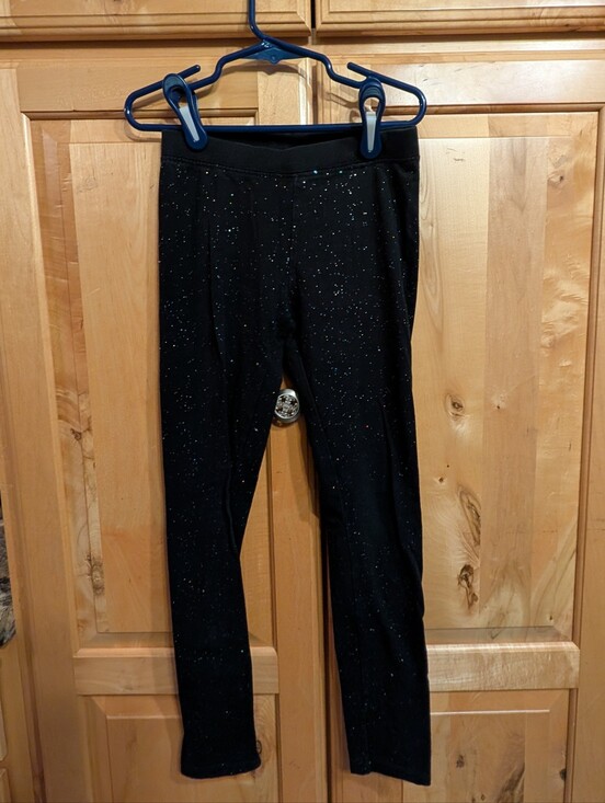 Cat & Jack Other - Cat & Jack Black Glittery Leggings ( M 7/8 Girls)